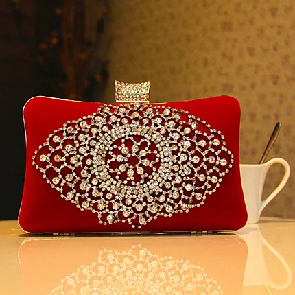 Red corduroy women evening bags handmade bride diamonds clutch bag wedding purse party bags
Red corduroy women evening bags handmade bride diamonds clutch bag wedding purse party bags