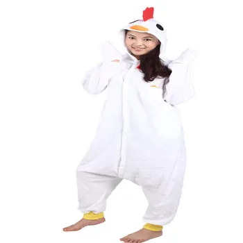 New Style Cartoon White Rooster Unisex Animal Fleece Jumpsuit Adult Onesies Costume Novel Party Pajamas Winter Racksuits 
New Style Cartoon White Rooster Unisex Animal Fleece Jumpsuit Adult Onesies Costume Novel Party Pajamas Winter Racksuits