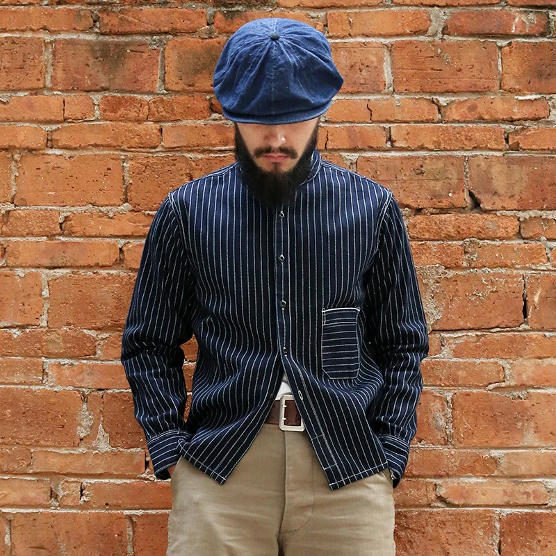 Bronson Vintage Lot 860 Wabash Selvage Shirts Autumn Men's Workshirts Selvage Striped Long Sleeve Men Clothing ONEWASH 2XL
Bronson Vintage Lot 860 Wabash Selvage Shirts Autumn Men's Workshirts Selvage Striped Long Sleeve Men Clothing ONEWASH 2XL