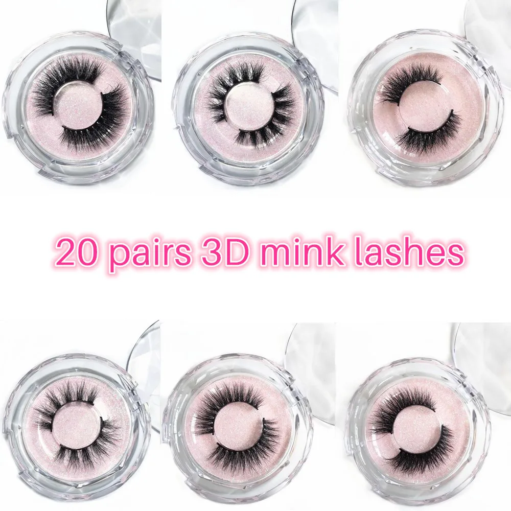 Morwalendi Lashes 20 pairs/lot 3D Mink lashes cilios fluffy mink eyelashes diamond box curly false eyelashes for daily makeup
Morwalendi Lashes 20 pairs/lot 3D Mink lashes cilios fluffy mink eyelashes diamond box curly false eyelashes for daily makeup
