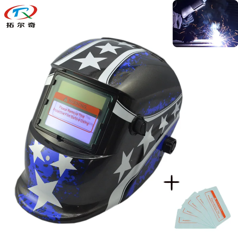 Face Shield Fusion Blue Color Star Welding Helmet EN379 High Quality Auto Darkening Battery Replaceable TRQ-HD31-2233FF
Face Shield Fusion Blue Color Star Welding Helmet EN379 High Quality Auto Darkening Battery Replaceable TRQ-HD31-2233FF