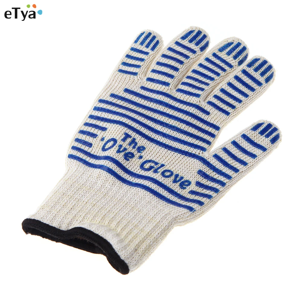 Image Professional Protective bakeware tricot Microwave Ove Oven Mitts Glove Heat Resistant Proof Kitchen Gadgets Cooking Tools