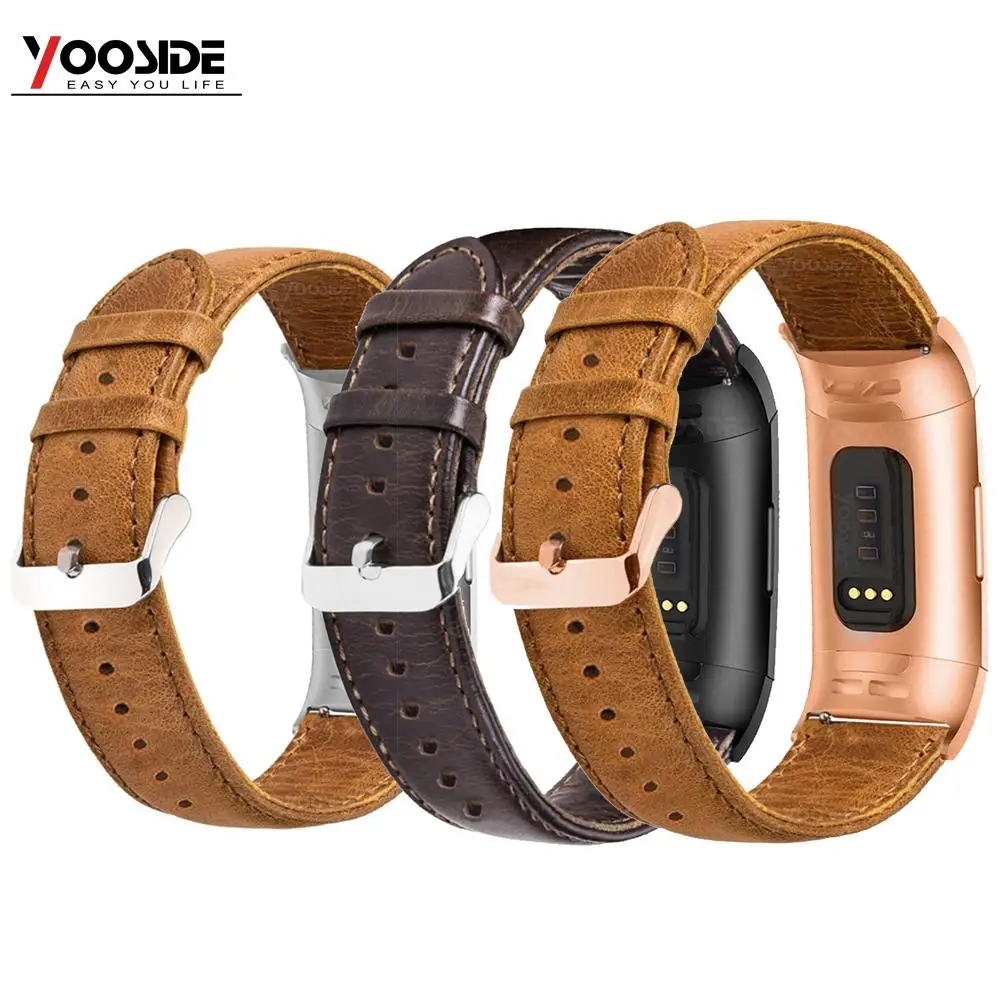 YOOSIDE for Fitbit Charge 3 Genuine Leather Band Strap Men Wonwen Wristband for Fitbit Charge 3 /Charge 3 SE Smart Bracelet
YOOSIDE for Fitbit Charge 3 Genuine Leather Band Strap Men Wonwen Wristband for Fitbit Charge 3 /Charge 3 SE Smart Bracelet