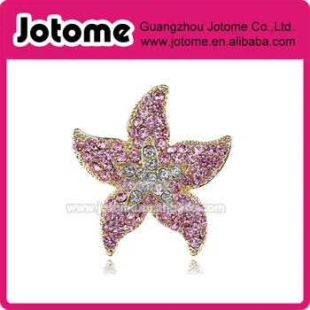 Rose Pink Ocean Starfish Stargazer Lily Flower 5 Points Crystal Rhinestone brooch 
Rose Pink Ocean Starfish Stargazer Lily Flower 5 Points Crystal Rhinestone brooch