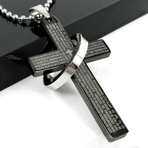 1Pc New 3 Colors Stainless Steel Necklaces Men/Brand Prayer Cross Men Pendant Necklaces Fashion Jewerly
1Pc New 3 Colors Stainless Steel Necklaces Men/Brand Prayer Cross Men Pendant Necklaces Fashion Jewerly