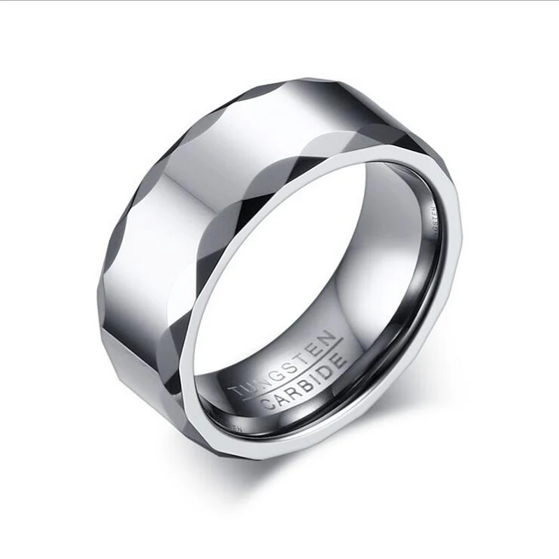 Новинка 2020 модное мужское кольцо из вольфрамовой стали обручальное с