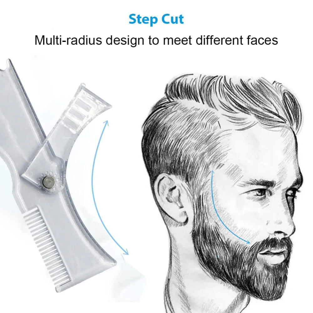 Rotatable Beard Shaping Tool Template Beard Comb Multi-liner Beard Shaper Hot Sale Shaving & Hair Removal Razor Tool for Men
Rotatable Beard Shaping Tool Template Beard Comb Multi-liner Beard Shaper Hot Sale Shaving & Hair Removal Razor Tool for Men