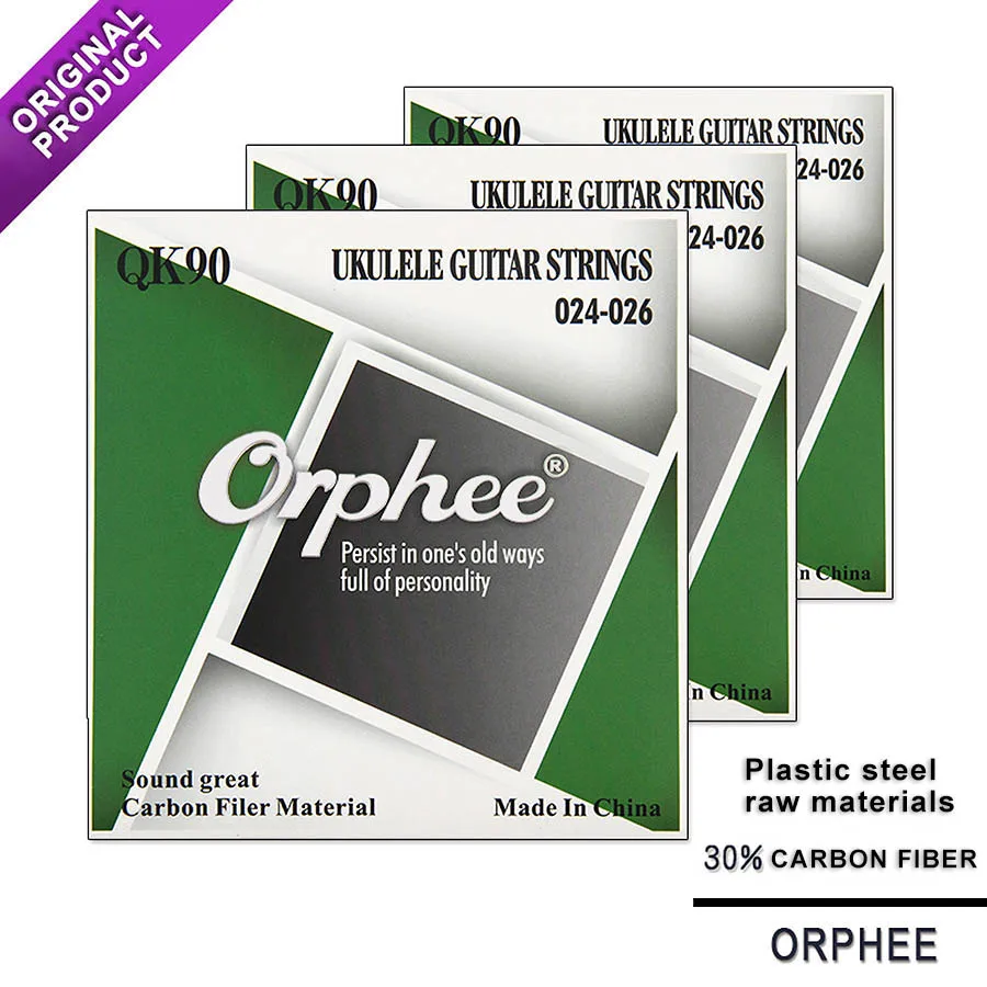 YUEKO Orphee 5 Pieces Sound Great Carbon Filer Material Ukulele Guitar Strings QK90 Guitar Strings Guitar Accessories
YUEKO Orphee 5 Pieces Sound Great Carbon Filer Material Ukulele Guitar Strings QK90 Guitar Strings Guitar Accessories