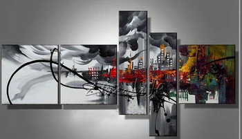 Cuadros Decoracion 5 piece panel canvas art Modern abstract hand painted picture oil painting 22
Cuadros Decoracion 5 piece panel canvas art Modern abstract hand painted picture oil painting 22