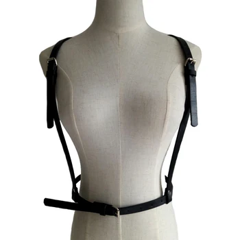 New Women's bra Belt straps body harness sexy leather metal gothic pentagram cage cool bondage leather harness accessories
New Women's bra Belt straps body harness sexy leather metal gothic pentagram cage cool bondage leather harness accessories