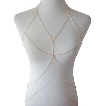 Wholesale Sexy Layered Belly Bra Chain Waist Bikini Jewelry V Neck Aluminum Chain Silver Gold Color Halter Jewelry for Women
Wholesale Sexy Layered Belly Bra Chain Waist Bikini Jewelry V Neck Aluminum Chain Silver Gold Color Halter Jewelry for Women