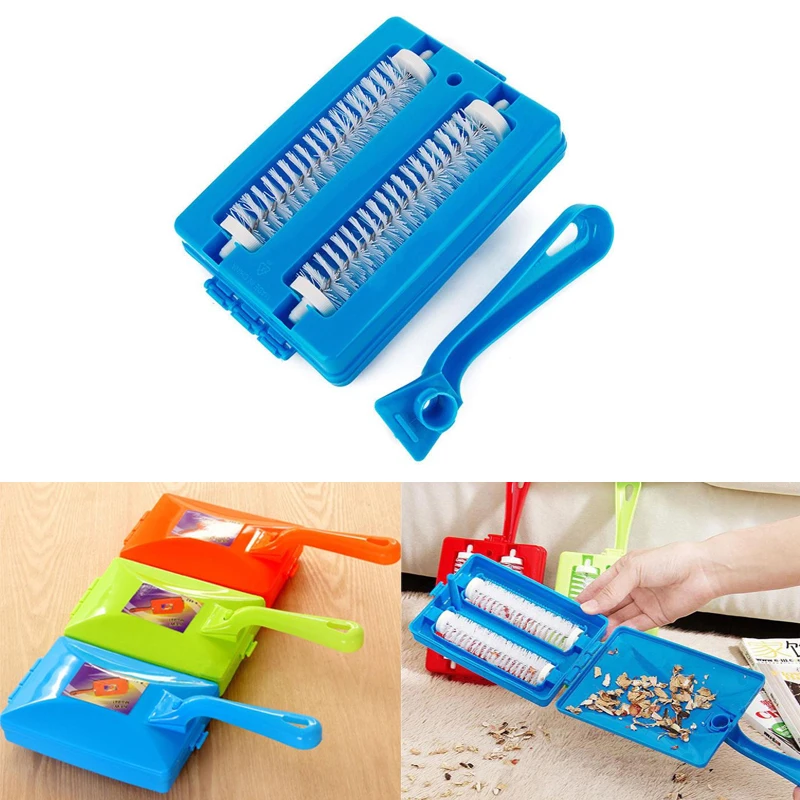 Double Brush Head Handheld Carpet Table Brush Plastic Sweeper Crumb Dirt Fur Cleaner Collector Roller Home Cleaning Tools
Double Brush Head Handheld Carpet Table Brush Plastic Sweeper Crumb Dirt Fur Cleaner Collector Roller Home Cleaning Tools