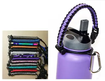 Quevinal 100pcs Paracord handle Carrier rope Holder Strap Cord for wide mouth 18oz 32oz 40oz 64oz stainless steel water bottle
Quevinal 100pcs Paracord handle Carrier rope Holder Strap Cord for wide mouth 18oz 32oz 40oz 64oz stainless steel water bottle
