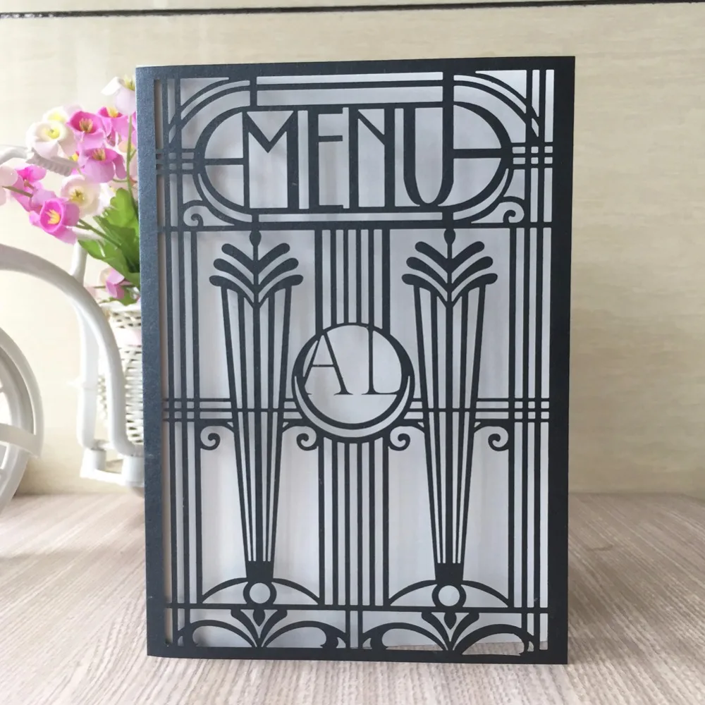 40Pcs/Lot Laser Cut Pearl Paper Customized Words On Wedding Menu Invitation Card Birthday Party Greeting Card
40Pcs/Lot Laser Cut Pearl Paper Customized Words On Wedding Menu Invitation Card Birthday Party Greeting Card