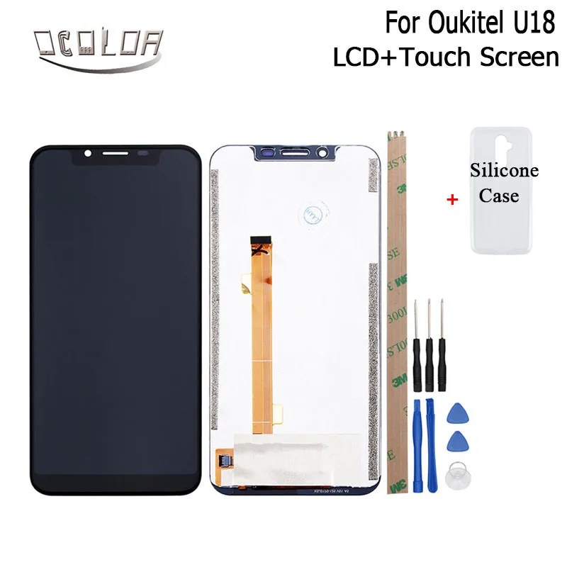 ocolor For Oukitel U18 LCD Display and Touch Screen With Tools And Adhesive +Case 5.85" For Oukitel U18 Mobile Phone Accessories
ocolor For Oukitel U18 LCD Display and Touch Screen With Tools And Adhesive +Case 5.85" For Oukitel U18 Mobile Phone Accessories