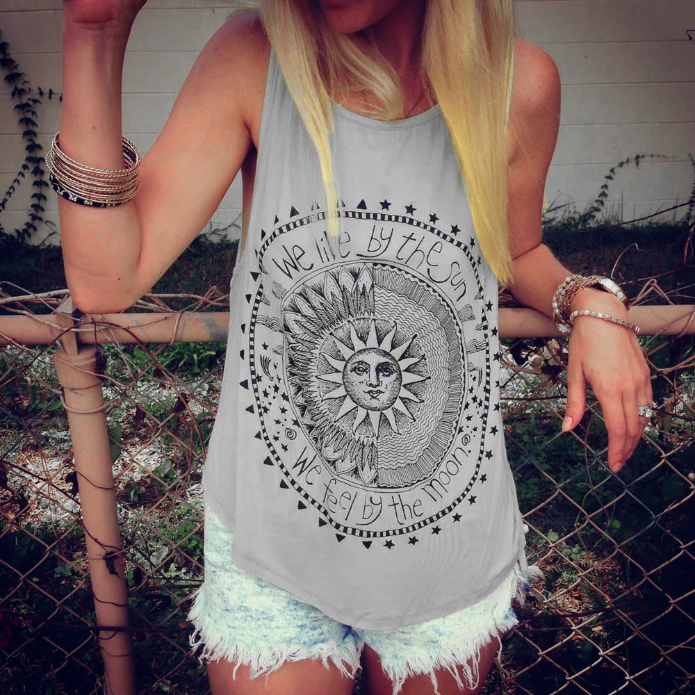 Blouse Womens 2019 Summer Fashion Sexy Ladies Sun Printed Tank Tops Sleeveless Vest Tee Shirt O-Neck Blouse Casual Tank Top BB4
Blouse Womens 2019 Summer Fashion Sexy Ladies Sun Printed Tank Tops Sleeveless Vest Tee Shirt O-Neck Blouse Casual Tank Top BB4