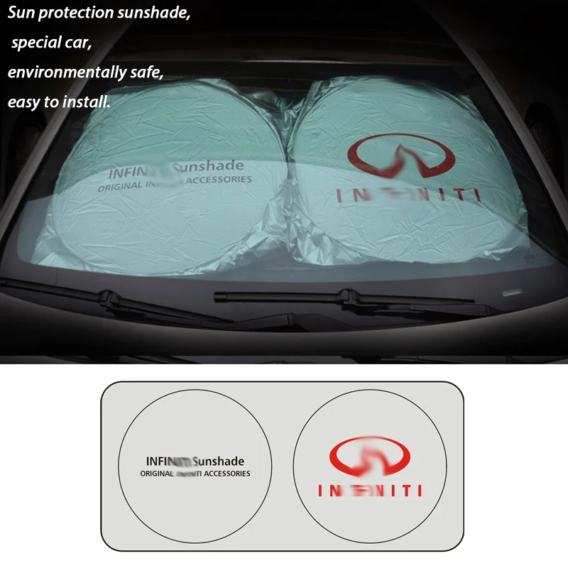Car Styling Front Rear for Infiniti Car Window Sun Shade Auto Visor Windshield Block Cover Car Windshield Sunshade 150*70CM
Car Styling Front Rear for Infiniti Car Window Sun Shade Auto Visor Windshield Block Cover Car Windshield Sunshade 150*70CM