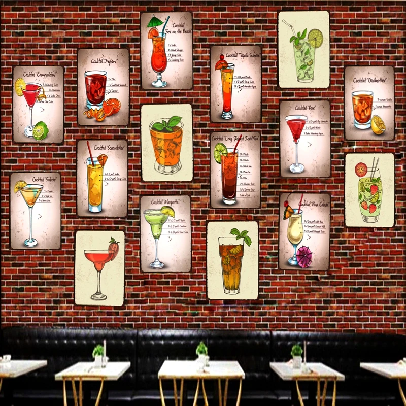 Cocktail Tin Signs Drink Metal Plate Wall Pub Shop Restaurant Cafe Home Art Decor Vintage Iron Poster Cuadros DU-1561
Cocktail Tin Signs Drink Metal Plate Wall Pub Shop Restaurant Cafe Home Art Decor Vintage Iron Poster Cuadros DU-1561