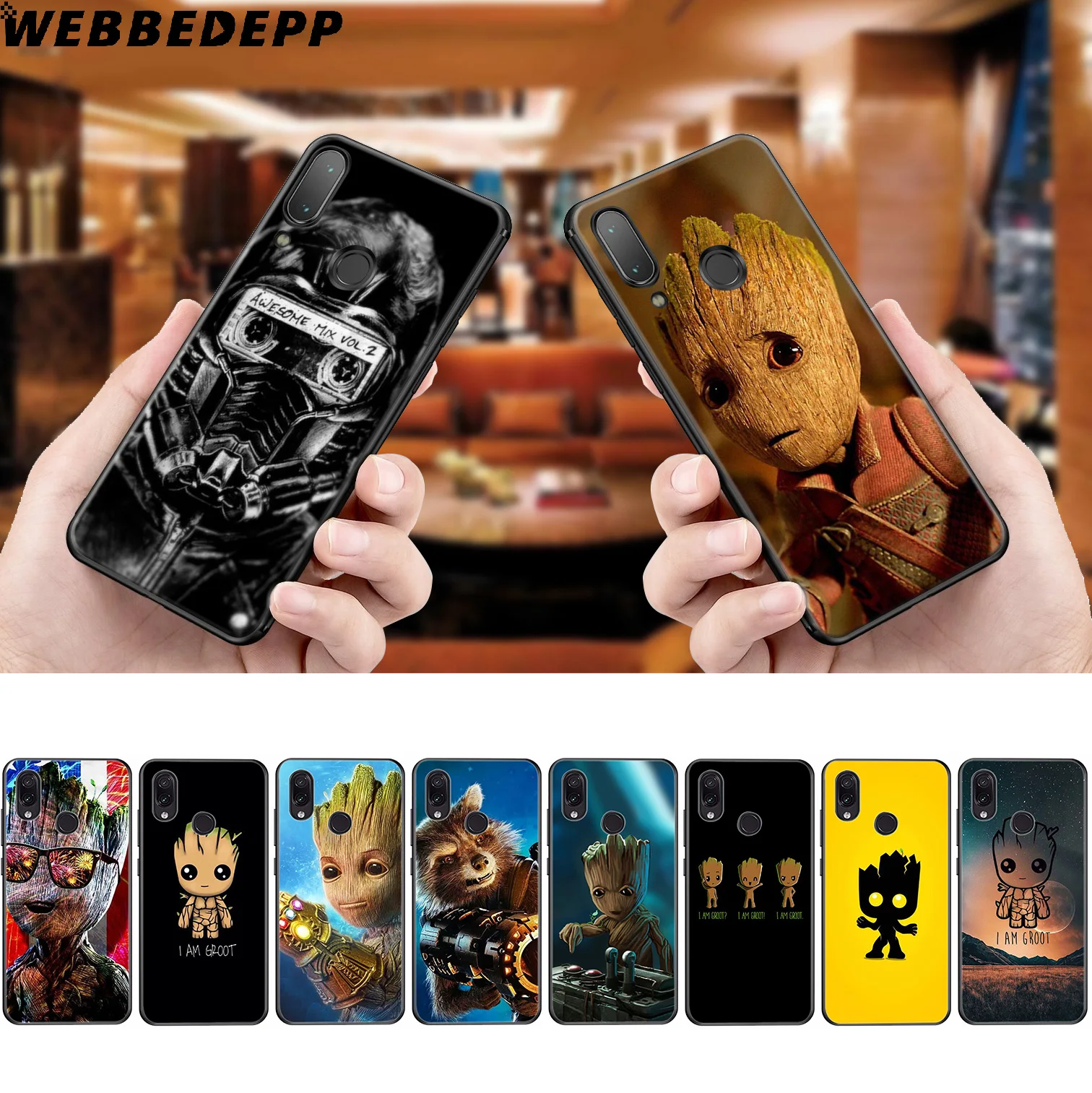 WEBBEDEPP Guardians for Galaxy Groot Soft Case for Xiaomi Redmi K20 7A 4A 4X 5 5A 6 6A S2 Note 8 4 4X 5 6 5A 7 Pro Plus Prime
WEBBEDEPP Guardians for Galaxy Groot Soft Case for Xiaomi Redmi K20 7A 4A 4X 5 5A 6 6A S2 Note 8 4 4X 5 6 5A 7 Pro Plus Prime