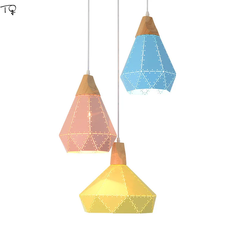 Nordic Colorful Led E27 Modern Diamond Pendant Lights Fixtures Dining Room Hanging Lamp for Kitchen Home Decor Shade Luminaire
Nordic Colorful Led E27 Modern Diamond Pendant Lights Fixtures Dining Room Hanging Lamp for Kitchen Home Decor Shade Luminaire