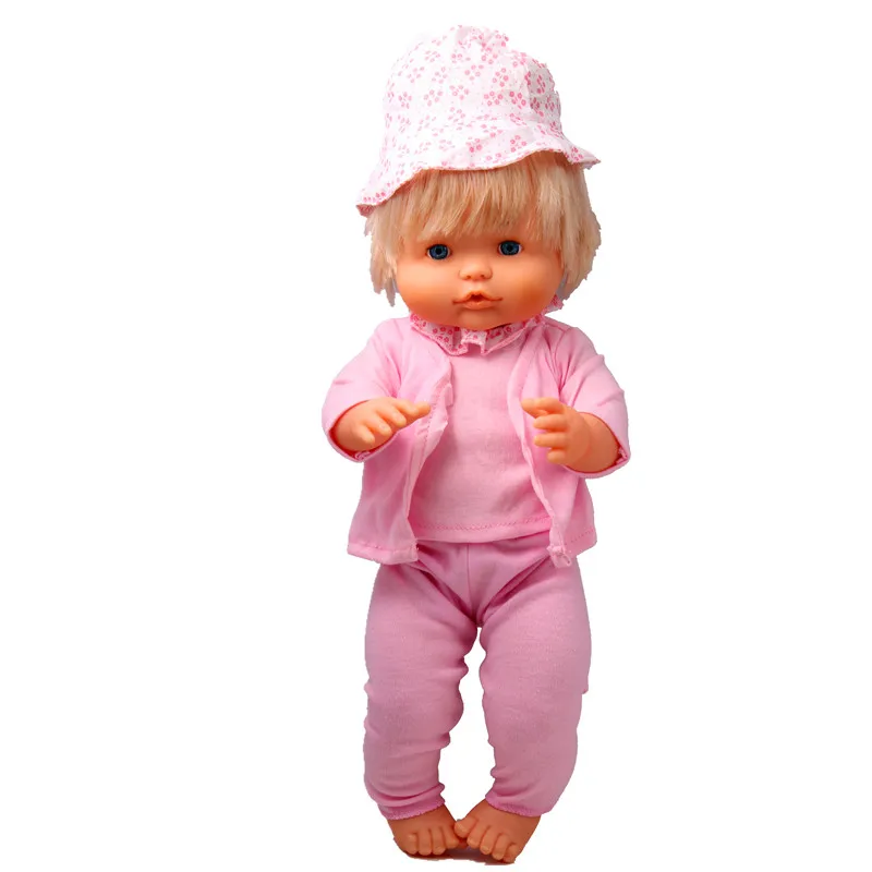 Clothes For Dolls Fit 41 cm Nenuco Doll Nenuco y su Hermanita False 3 Pieces Pink Clothes With Hat for 16inch Ropa Nenuco doll 
Clothes For Dolls Fit 41 cm Nenuco Doll Nenuco y su Hermanita False 3 Pieces Pink Clothes With Hat for 16inch Ropa Nenuco doll