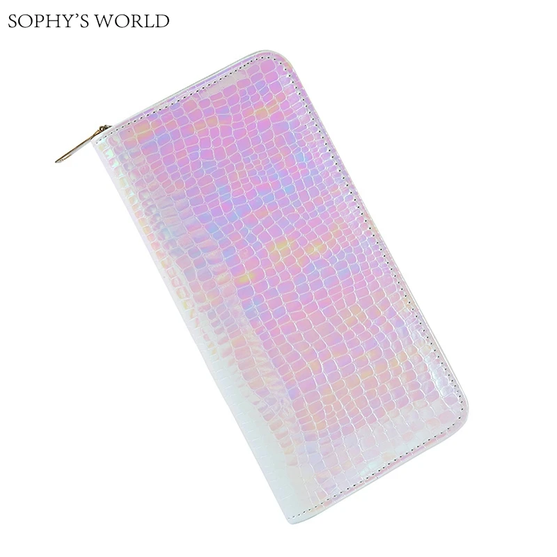 Luxury Alligator Leather Women's purse Long Style Money Wallet Pink Holograms Clutch Bag Large Capacity Bank Card Holder Purse
Luxury Alligator Leather Women's purse Long Style Money Wallet Pink Holograms Clutch Bag Large Capacity Bank Card Holder Purse
