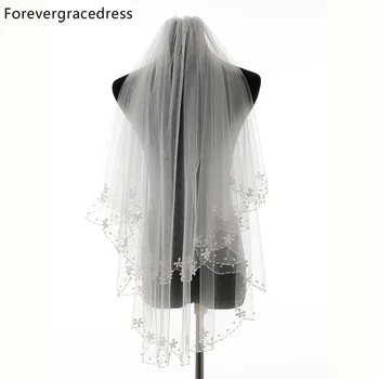 Forevergracedress Charming Bead Edge Wedding Accessories Tulle Bridal Veil with Comb Free Shipping
Forevergracedress Charming Bead Edge Wedding Accessories Tulle Bridal Veil with Comb Free Shipping