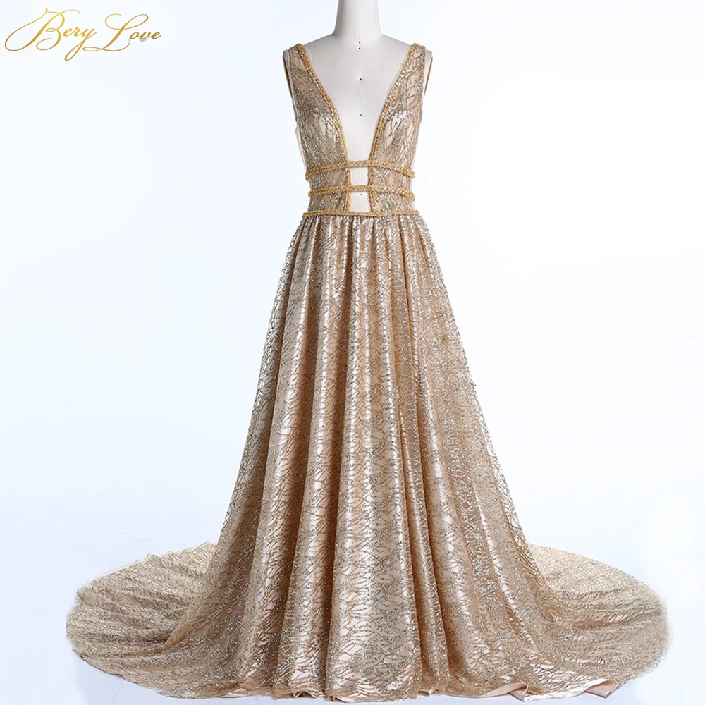 BeryLove Gold Sequins Evening Dresses 2019 Golden Deep V Neck Backless Evening Gowns Women's Formal Reflective Dress Party Gowns
BeryLove Gold Sequins Evening Dresses 2019 Golden Deep V Neck Backless Evening Gowns Women's Formal Reflective Dress Party Gowns