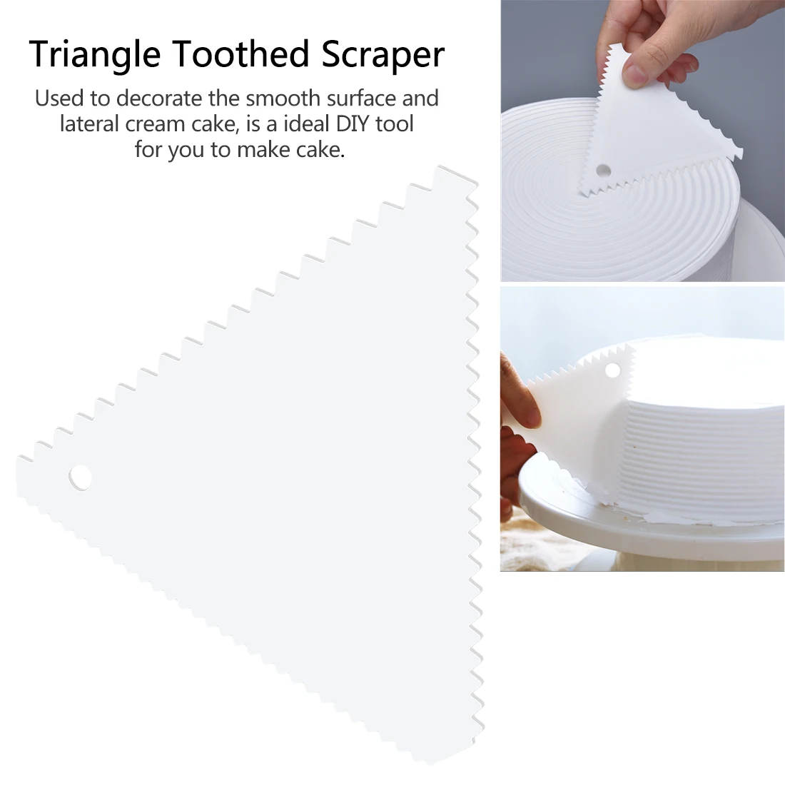 Top Sale High Quality Sawtooth Shape High Quality Plastic Cake Smoother Cake Scraper Fondant Tools
Top Sale High Quality Sawtooth Shape High Quality Plastic Cake Smoother Cake Scraper Fondant Tools
