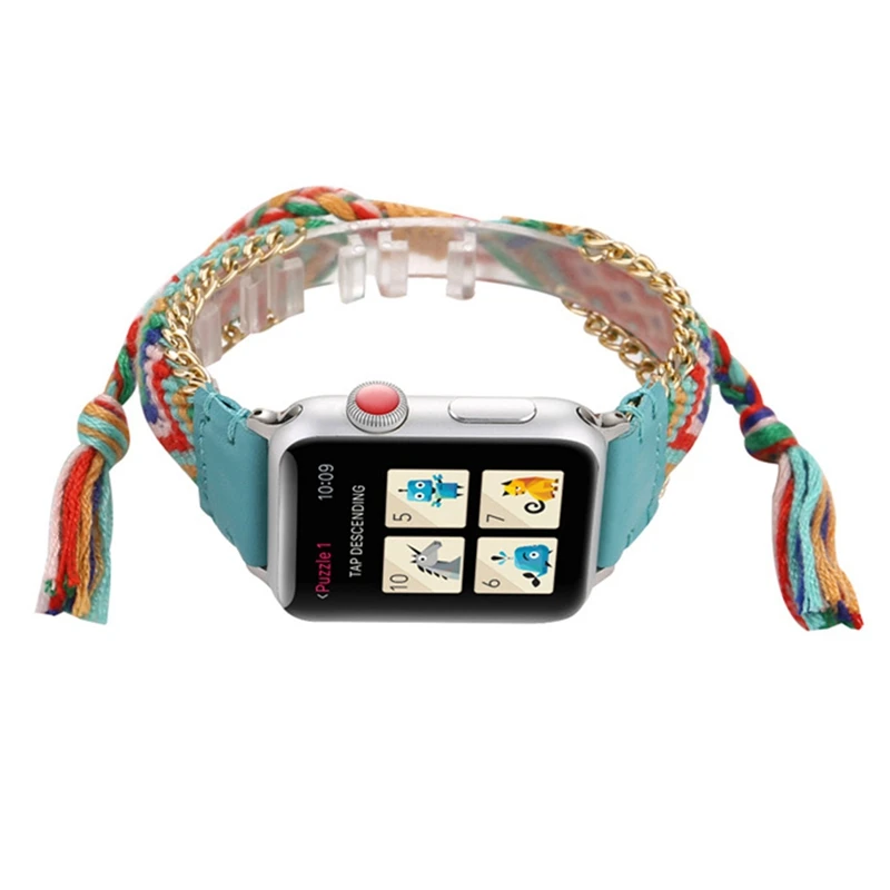 Colorful Knitted Woolen Ropes Watch Strap For Apple Watch Band 42mm 38mm Replacement Bracelet For IWatch Series 3 2 1
Colorful Knitted Woolen Ropes Watch Strap For Apple Watch Band 42mm 38mm Replacement Bracelet For IWatch Series 3 2 1