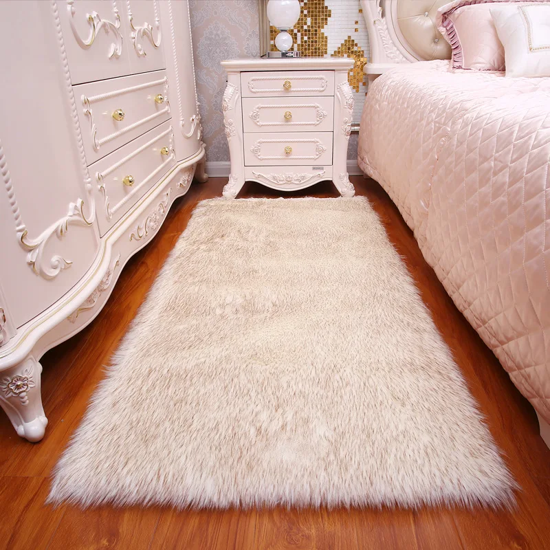Artificial Skin Rectangle Fluffy Mat Pad Anti-Slip Chair Sofa Cover Plain Area Rugs Long Hair Solid Carpet Living Room Deco
Artificial Skin Rectangle Fluffy Mat Pad Anti-Slip Chair Sofa Cover Plain Area Rugs Long Hair Solid Carpet Living Room Deco