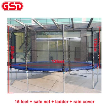GSD High quality 15 Feet Trampoline with Safe net & Safety Pad & Ladder & Rain Cover, TUV-GS,CE,EN71 Was Approved
GSD High quality 15 Feet Trampoline with Safe net & Safety Pad & Ladder & Rain Cover, TUV-GS,CE,EN71 Was Approved