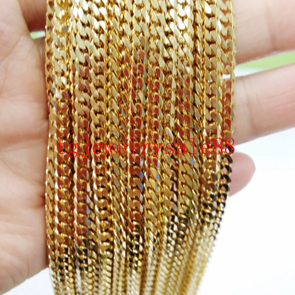 5/10/20pcs/lot Top Selling 4mm Gold Color Cuban Curb 316L Stainless Steel Link Chain Necklaces Wholesale Jewelry 16-40inch
5/10/20pcs/lot Top Selling 4mm Gold Color Cuban Curb 316L Stainless Steel Link Chain Necklaces Wholesale Jewelry 16-40inch