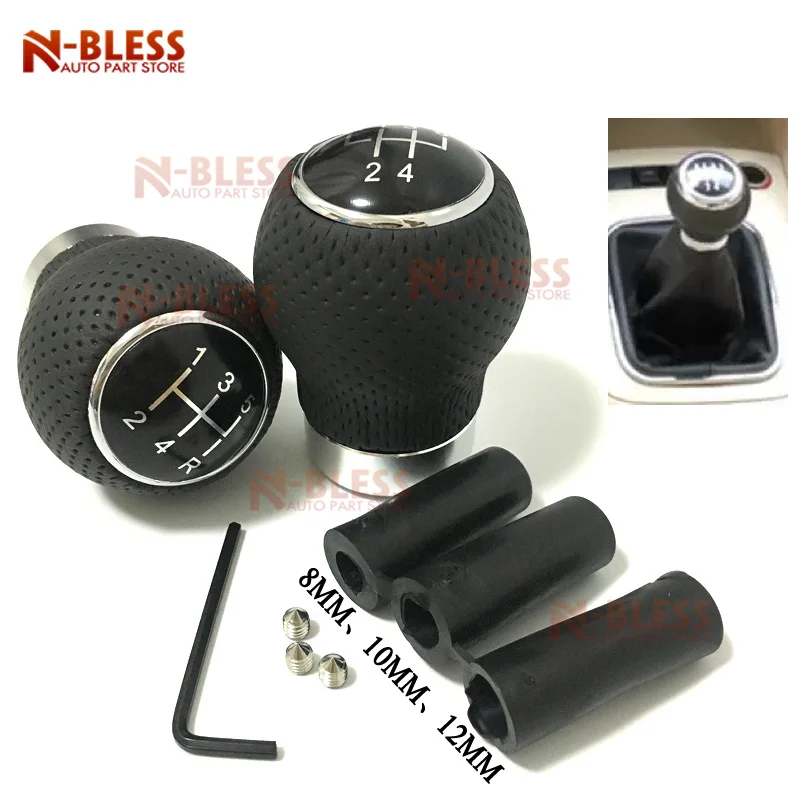 1pc Car Automatic Gear Shift Knob Manual 5 Speed Leather Shift Handle Gear Shift Knob Universal Shift Knobs with 3 Adapters
1pc Car Automatic Gear Shift Knob Manual 5 Speed Leather Shift Handle Gear Shift Knob Universal Shift Knobs with 3 Adapters