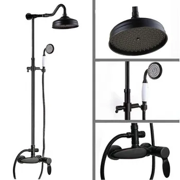 Black Oil Rubbed Bronze Single Lever Handle Bathroom Rainfall Rain Shower Head Faucet Set Bath Mixer Tap Wall Mounted mrs723
Black Oil Rubbed Bronze Single Lever Handle Bathroom Rainfall Rain Shower Head Faucet Set Bath Mixer Tap Wall Mounted mrs723