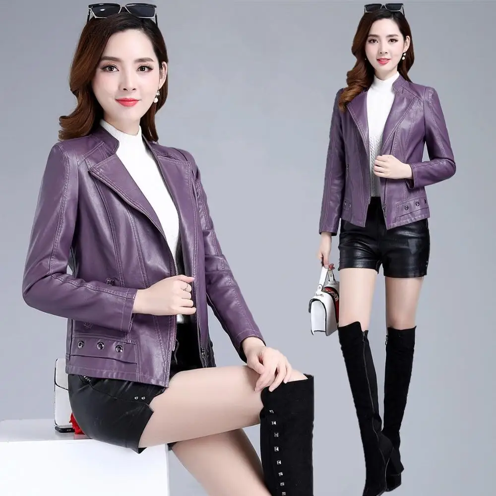 Leather coat women plus size 5XL women's jacket 2019 spring and autumn new slim fashion ladies PU leather jacket
Leather coat women plus size 5XL women's jacket 2019 spring and autumn new slim fashion ladies PU leather jacket