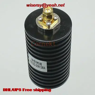 DHL/EMS 10pcs Loads 20W 20Watts SMA male DC-3.0GHZ 50ohm Terminal termination dummy RF COAXIAL-loads-A6
DHL/EMS 10pcs Loads 20W 20Watts SMA male DC-3.0GHZ 50ohm Terminal termination dummy RF COAXIAL-loads-A6
