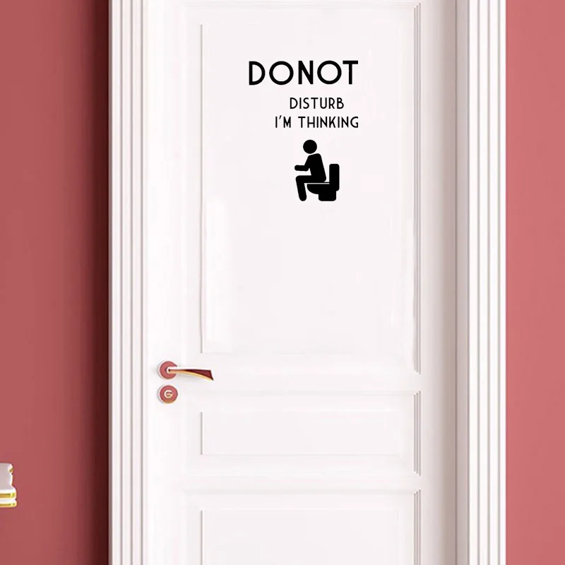YOJA 15.8*22CM Fun DO NOT DISTURB I 'M THINKING Decal WC Door Wall Sticker Black Decoration A40443
YOJA 15.8*22CM Fun DO NOT DISTURB I 'M THINKING Decal WC Door Wall Sticker Black Decoration A40443