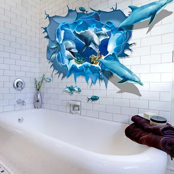 2019 Removable Dolphin 3D Sea Ocean Stickers Wall Decal Mural DIY Decor Kid Room Art Adesivo De Parede
2019 Removable Dolphin 3D Sea Ocean Stickers Wall Decal Mural DIY Decor Kid Room Art Adesivo De Parede