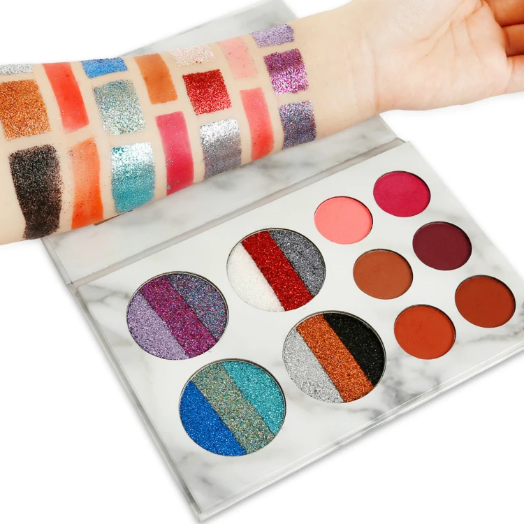Hot selling 18 colors Rainbrow Shine Glitter makeup eyeshadow Make Up eye shadow palette Marble cosmetic eyeshadow palette 12pcs
Hot selling 18 colors Rainbrow Shine Glitter makeup eyeshadow Make Up eye shadow palette Marble cosmetic eyeshadow palette 12pcs