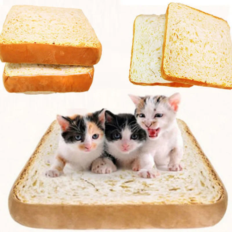 1pc Bread Toast Cat Bed Mat Soft Fleece Puppy Cushion Detachable Wash Small Dog Bed for Chihuahua 40*39*7cm High Quality
1pc Bread Toast Cat Bed Mat Soft Fleece Puppy Cushion Detachable Wash Small Dog Bed for Chihuahua 40*39*7cm High Quality