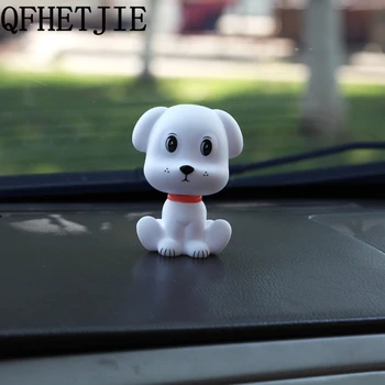 QFHETJIE Car Ornament Cute Shaking Head Dog Nodding Puppy Doll Automobiles Dashboard Decoration Car Ornaments Accessories
QFHETJIE Car Ornament Cute Shaking Head Dog Nodding Puppy Doll Automobiles Dashboard Decoration Car Ornaments Accessories