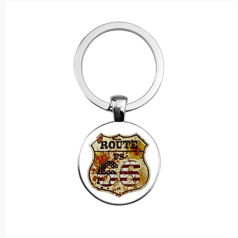 Suteyi Retro Road Route 66 Silver Color Key Chains Glass Pendant Zinc Alloy Metal Keychains Keyring Charms Jewelry
Suteyi Retro Road Route 66 Silver Color Key Chains Glass Pendant Zinc Alloy Metal Keychains Keyring Charms Jewelry