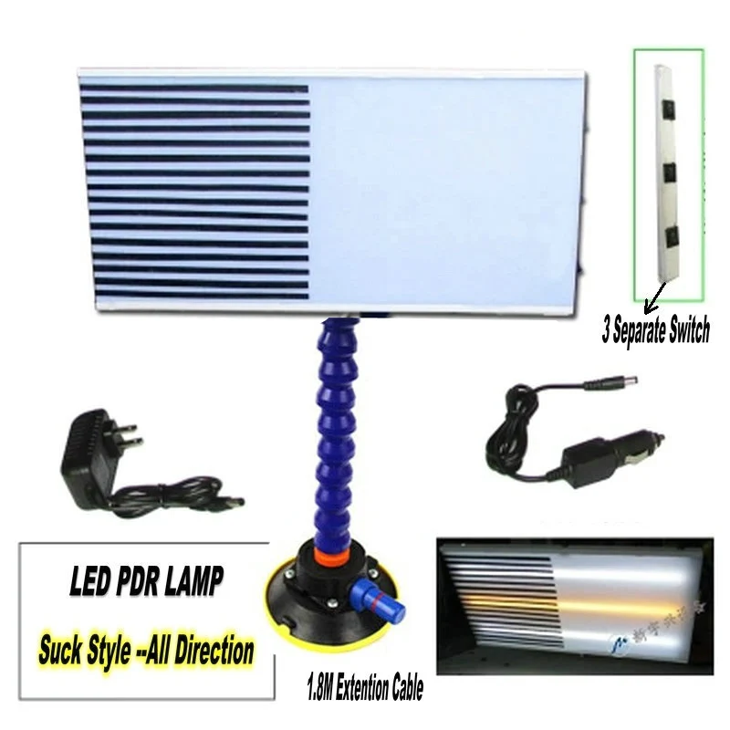 Фото Super Sucker Suck Style LED PDR Lamp Dent Repair Tools Detector light Master kit lamp board line Board | Инструменты