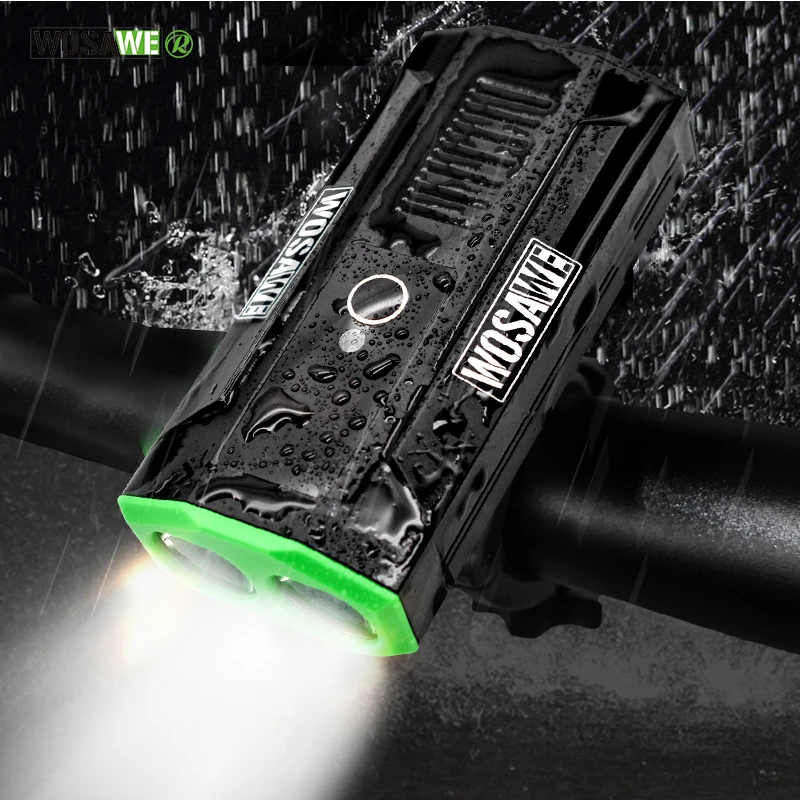 WOSAWE Bike Light 2 LED Rechargeable USB Double Lamp Headlight Waterproof Cycling Bicycle Light Powerful Flashlight 2400 Lumens
WOSAWE Bike Light 2 LED Rechargeable USB Double Lamp Headlight Waterproof Cycling Bicycle Light Powerful Flashlight 2400 Lumens
