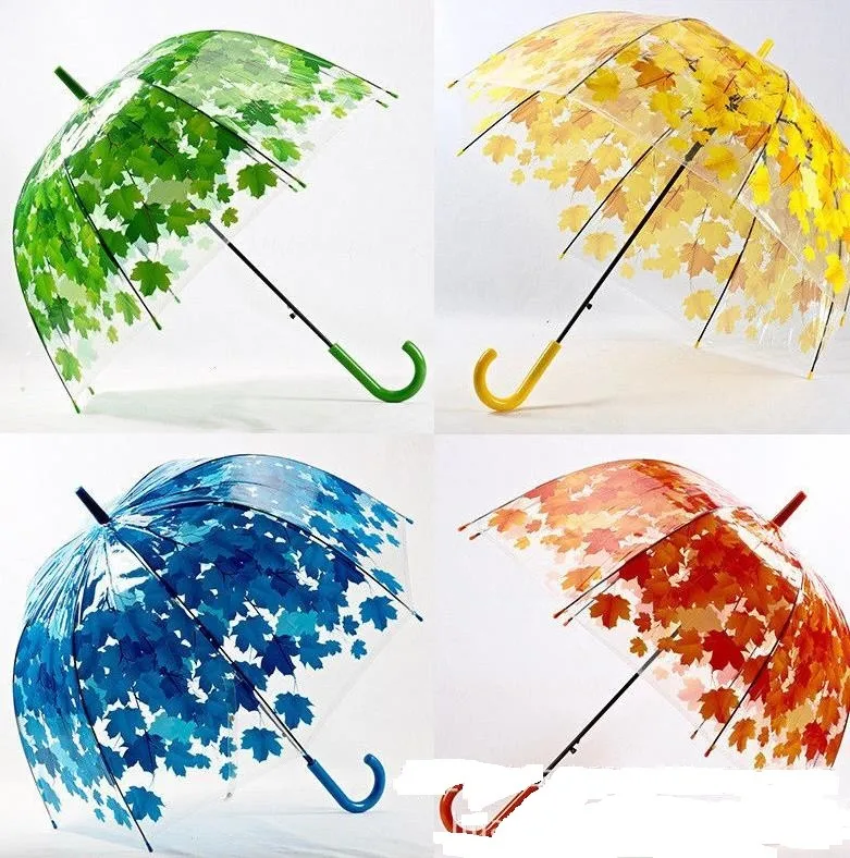 Transparent Clear Umbrella Cherry blossom Mushroom Apollo Sakura maple Leaves Cage rainy Umbrellas romatic wedding umbrella gift
Transparent Clear Umbrella Cherry blossom Mushroom Apollo Sakura maple Leaves Cage rainy Umbrellas romatic wedding umbrella gift