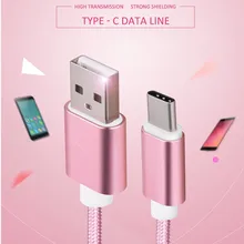 RandGrey USB Type C Cable Original Type-C USB C Fast Charger For Xiaomi Mi5 Mi4C Mi 4s OnePlus 2 3 Nexus 5X 6P MEIZU Pro5 Zuk z1