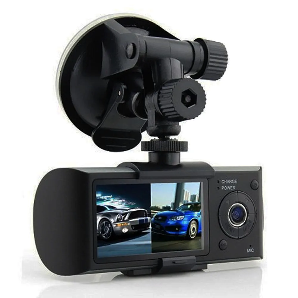 100 Original font b car b font dvr dual camera 2 7 TFT LCD Display with