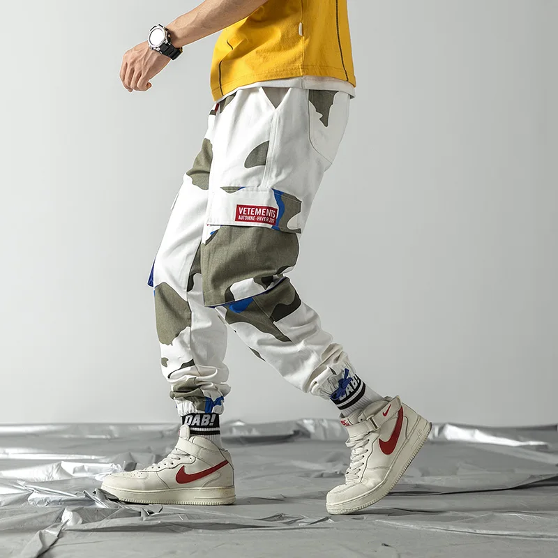 Cargo Pants Mens Camo Tactical Trousers For Man Streetwear Cotton Military Camouflage Baggy Casual Pant Elastic Ankle 2019
Cargo Pants Mens Camo Tactical Trousers For Man Streetwear Cotton Military Camouflage Baggy Casual Pant Elastic Ankle 2019