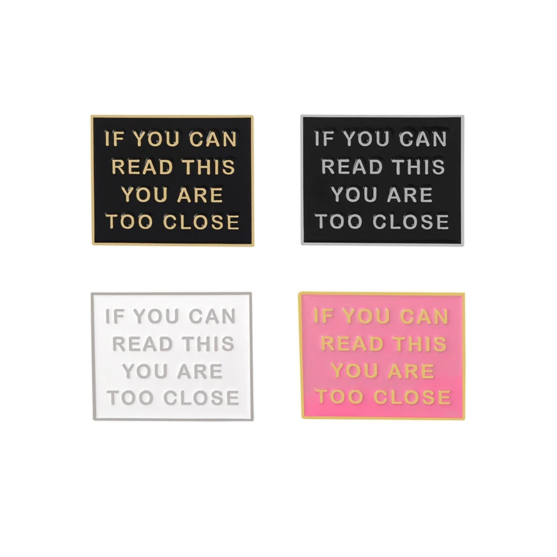 IF YOU CAN READ THIS Phrase Metal Enamel Brooch Fun Color Text Badge Pin Personality Charm Costume Jewelry Accessories Gift
IF YOU CAN READ THIS Phrase Metal Enamel Brooch Fun Color Text Badge Pin Personality Charm Costume Jewelry Accessories Gift
